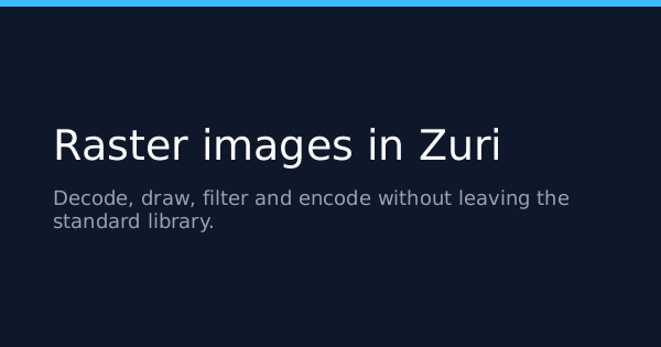 a dark social card with a cyan rule, a headline and a subtitle